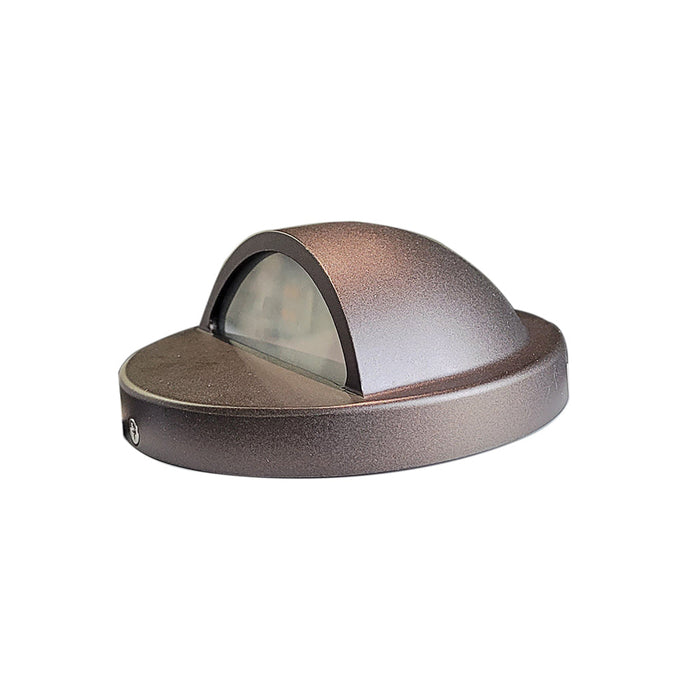 Die Cast Brass G4 LED Outdoor Deck Light - Antique Bronze - View 2