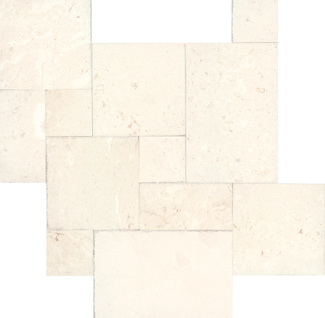 Corinthian White Limestone Tile - Filled & Honed