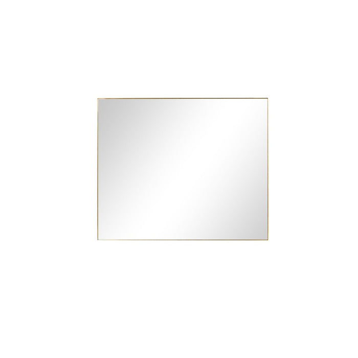 Abbey Brushed Gold Glass Bathroom Mirror