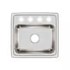 LR1918OS4 Lustertone Classic Stainless Steel Drop-in Single Bowl Kitchen Sink 19" x 18" x 7 5/8" with 4 Holes