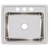 LR25213 Lustertone Classic Stainless Steel Drop-in Single Bowl Kitchen Sink 25" x 21 1/4" x 7 7/8" with 3 Holes