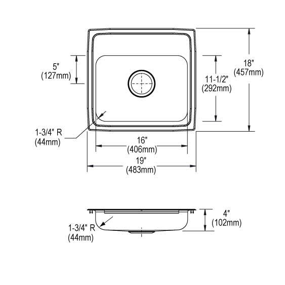 Lustertone Classic Stainless Steel Kitchen Sink 6