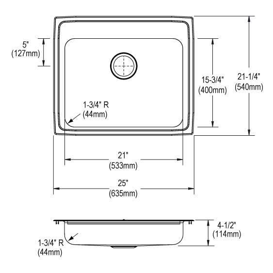 Lustertone Classic Stainless Steel Kitchen Sink 7