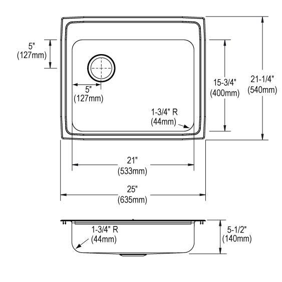 Lustertone Classic Stainless Steel Kitchen Sink 6
