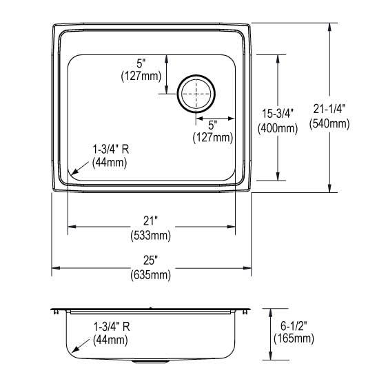 Lustertone Classic Stainless Steel Kitchen Sink 6
