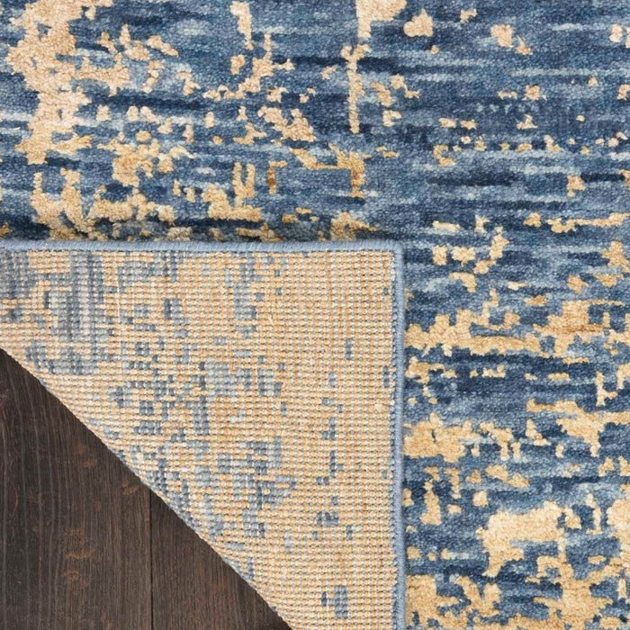 Luna Dark Blue Mocha Wool Blend 
