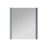 Volez Dark Grey Glass Bathroom Mirror
