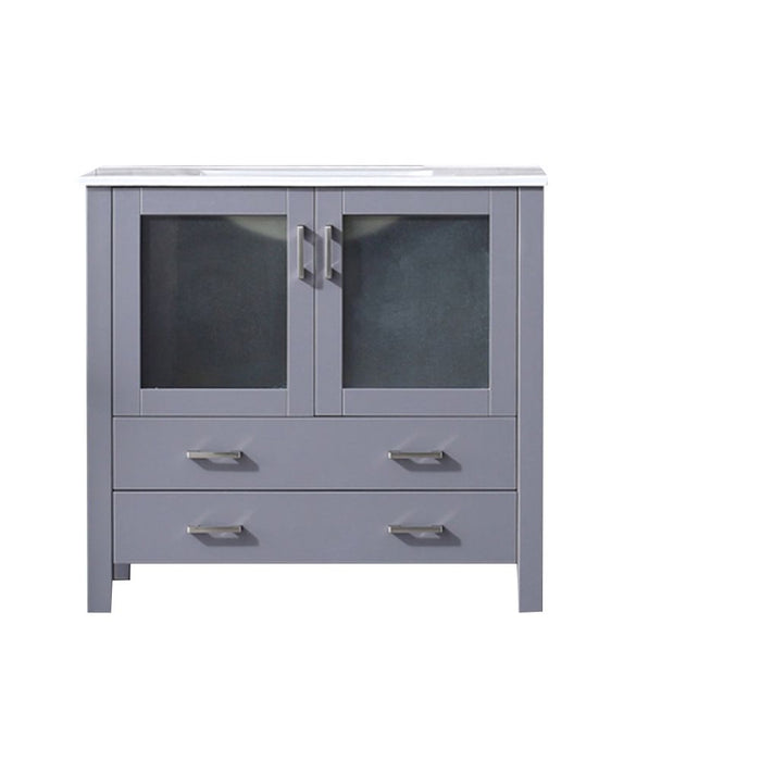 Volez Dark Grey Wood Bathroom Vanity