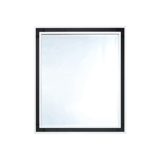 Ziva White Glass Bathroom Mirror