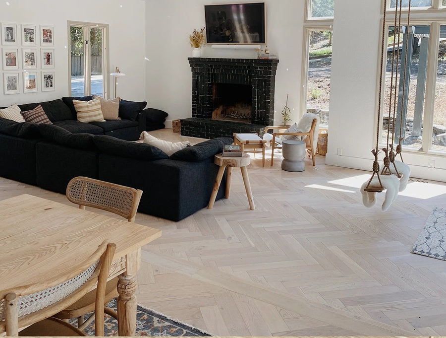 Lago Wood Devero Herringbone Engineered Hardwood Urethane 3