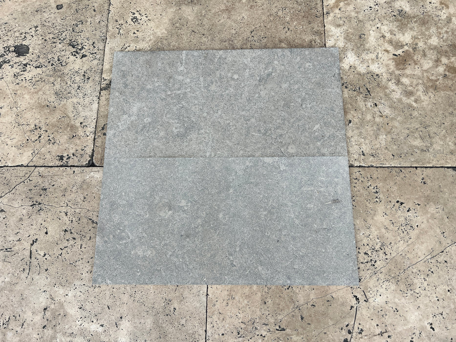 Lagos Blue Limestone Tile - 18" x 36" Brushed