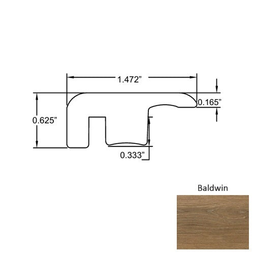 Lakeshore Wood Baldwin End Cap Embossed 1