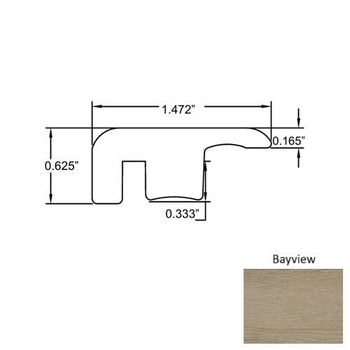 Lakeshore Wood Bayview End Cap Embossed 1