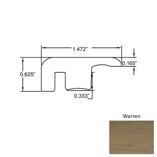 Lakeshore Wood Warren End Cap Embossed 1