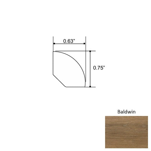 Lakeshore Wood Baldwin Quarter Round Embossed 1