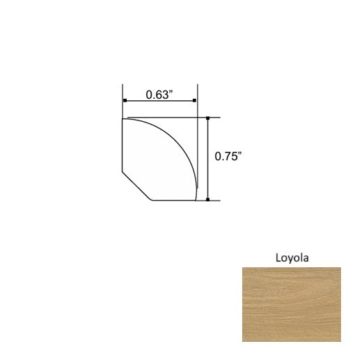 Lakeshore Wood Loyola Quarter Round Embossed 1