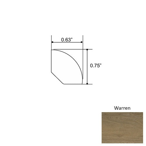 Lakeshore Wood Warren Quarter Round Embossed 1