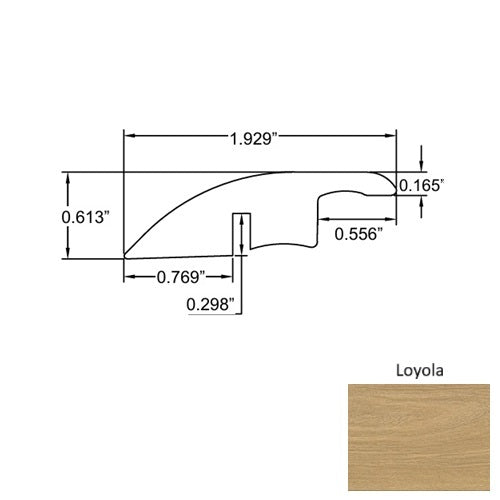 Lakeshore Wood Loyola Reducer Embossed 1