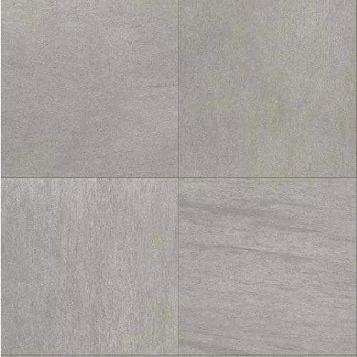 Full Tile Sample - Basalt Light Grey Porcelain Tile - 12" x 24" x 8 MM Matte