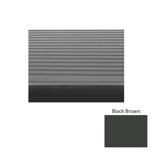 Roppe Black Brown Ribbed Rubber 1