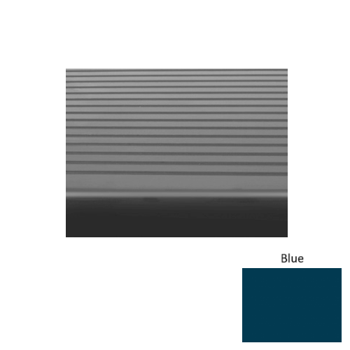 Rubber Blue 187 Stair Tread Ribbed 1