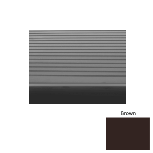 Rubber Brown 110 Stair Tread Ribbed 1