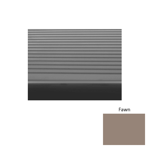Rubber Fawn 140 Stair Tread Ribbed 1