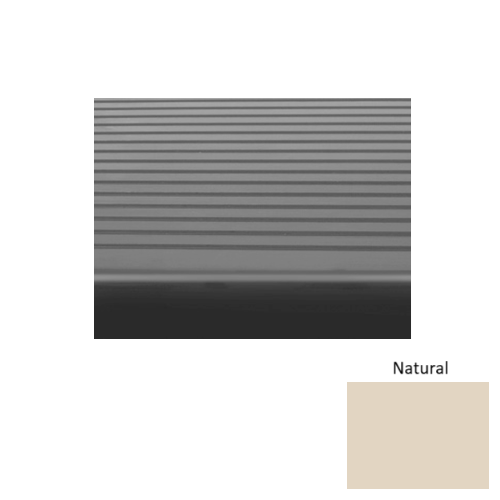Rubber Natural 122 Stair Tread Ribbed 1