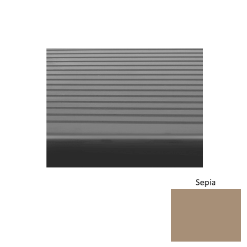 Rubber Sepia 679 Stair Tread Ribbed 1