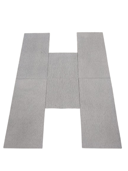 Basalt Light Gray Basalt Tile Combed & Brushed 1