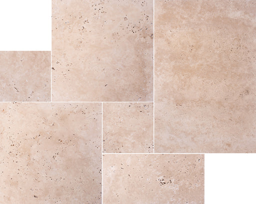 Turco Classico Cross Cut Standard Travertine Pattern - Chiseled & Brushed