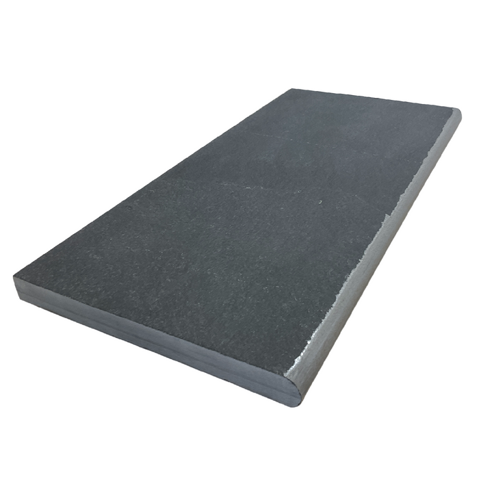 Indian Black Limestone Bullnose Coping Natural Cleft 1