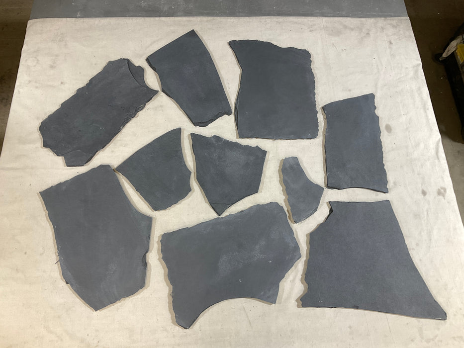 Lime Black Slate Flagstone Natural Cleft Face & Back 1
