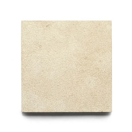 Full Tile Sample - Limestone Buff Bush Hammered Limestone Tile - 12" x 12" x 3/4" Matte