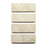 Full Tile Sample - Limestone Buff Bush Hammered Limestone Tile - 4" x 12" x 3/4" Matte