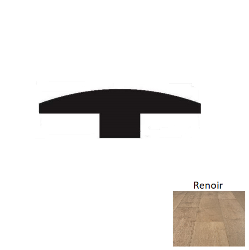 Louvre Wood Renoir T Molding Wire Brushed 1