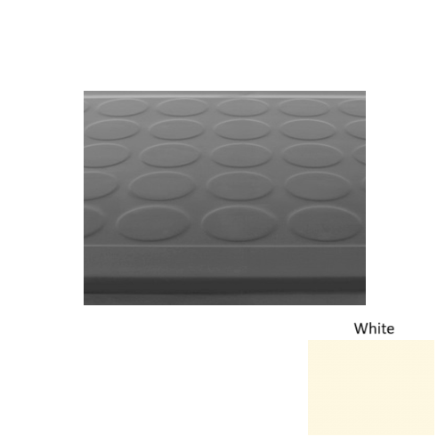 Rubber White 170 Stair Tread Textured 1