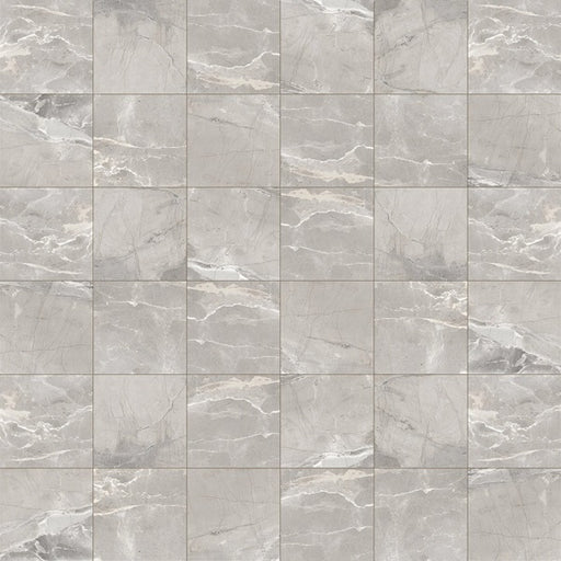 Absolute Light Grey Porcelain Mosaic - 2" x 2"