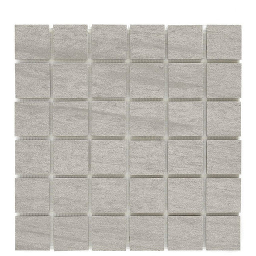 Basaltine Light Grey Porcelain Mosaic - 2" x 2"