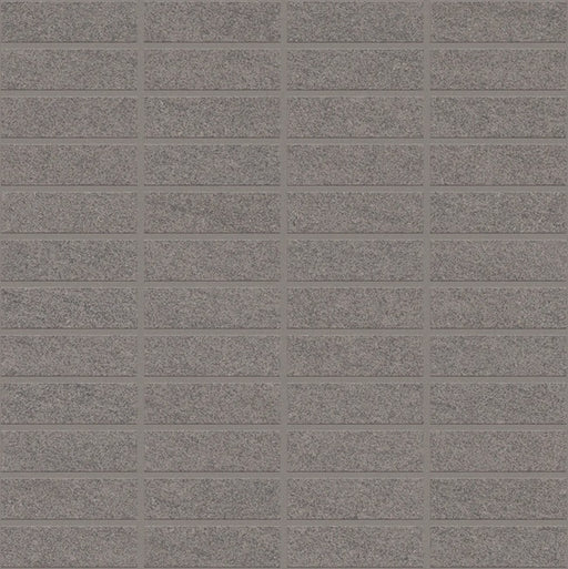 Basalt Light Grey Porcelain Mosaic - 1" x 3"