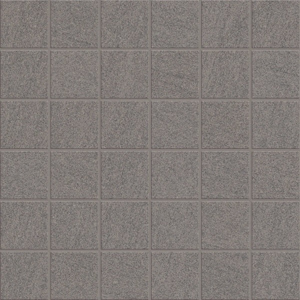 Basalt Light Grey Porcelain Mosaic - 2" x 2"
