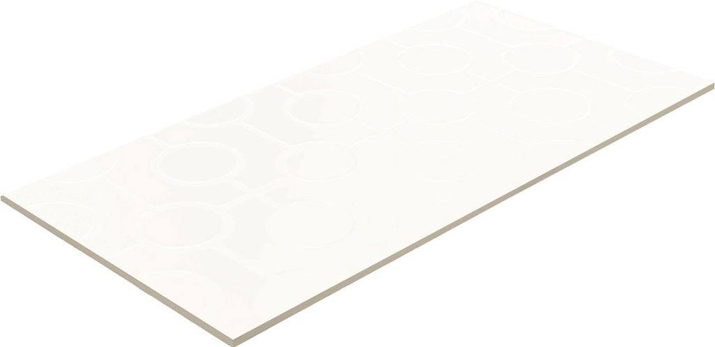 Luminique Ceramic Arctic White Circle 0190 Tile Glossy 2