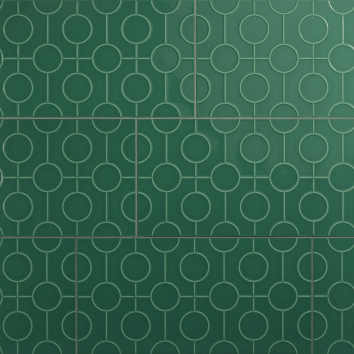 Luminique Ceramic Juniper Circle 0185 Tile Glossy 3