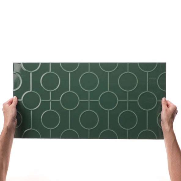 Luminique Ceramic Juniper Circle 0185 Tile Glossy 5