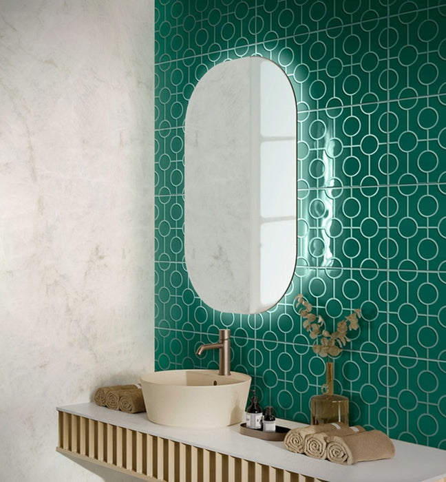 Luminique Ceramic Juniper Circle 0185 Tile Glossy 6