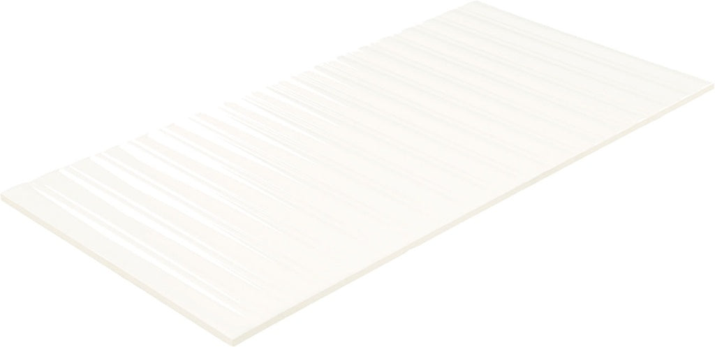 Luminique Ceramic Arctic White Fluted 0190 Tile Glossy 2