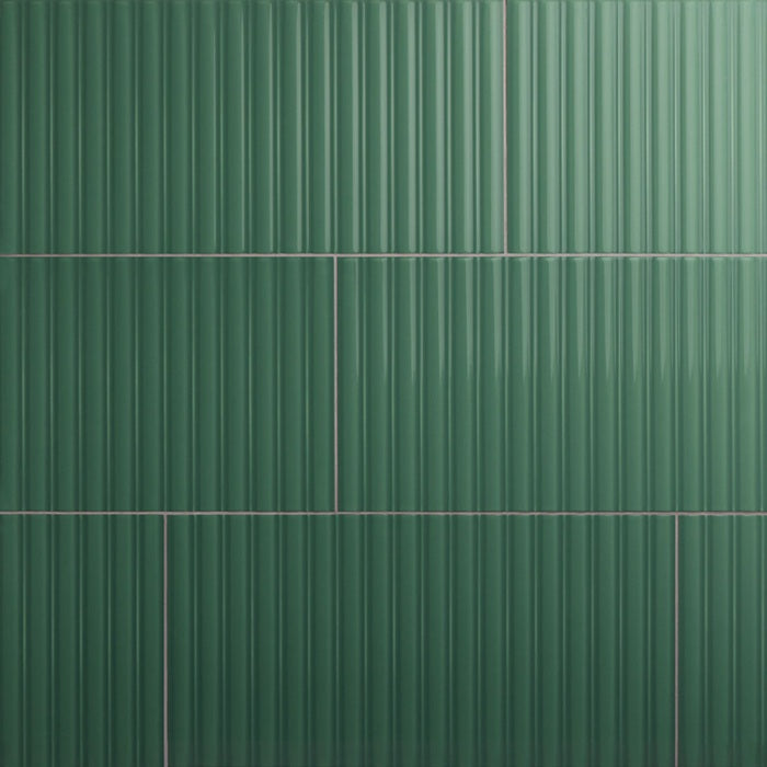 Luminique Ceramic Juniper Fluted 0185 Tile Glossy 4