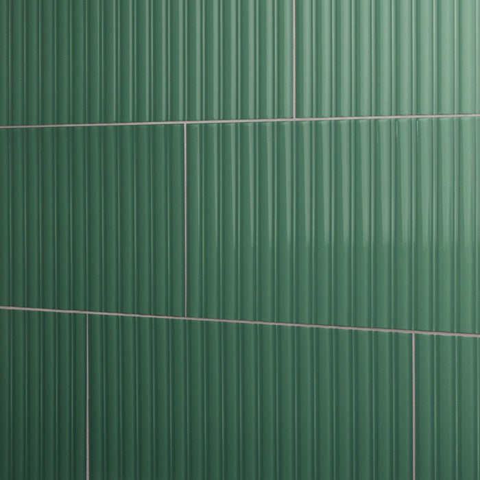 Luminique Ceramic Juniper Fluted 0185 Tile Glossy 5