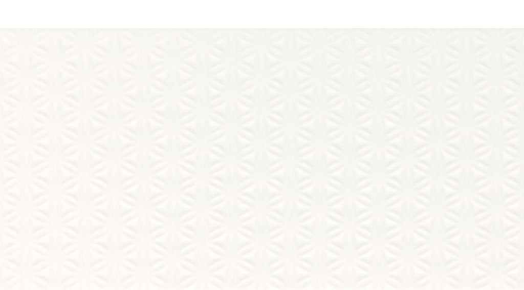 Luminique Ceramic Arctic White Weave 0190 Tile Glossy 1