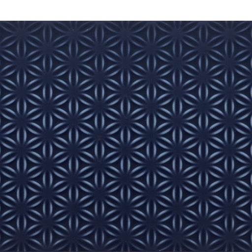 Luminique Ceramic Navy Weave K189 Tile Glossy 1